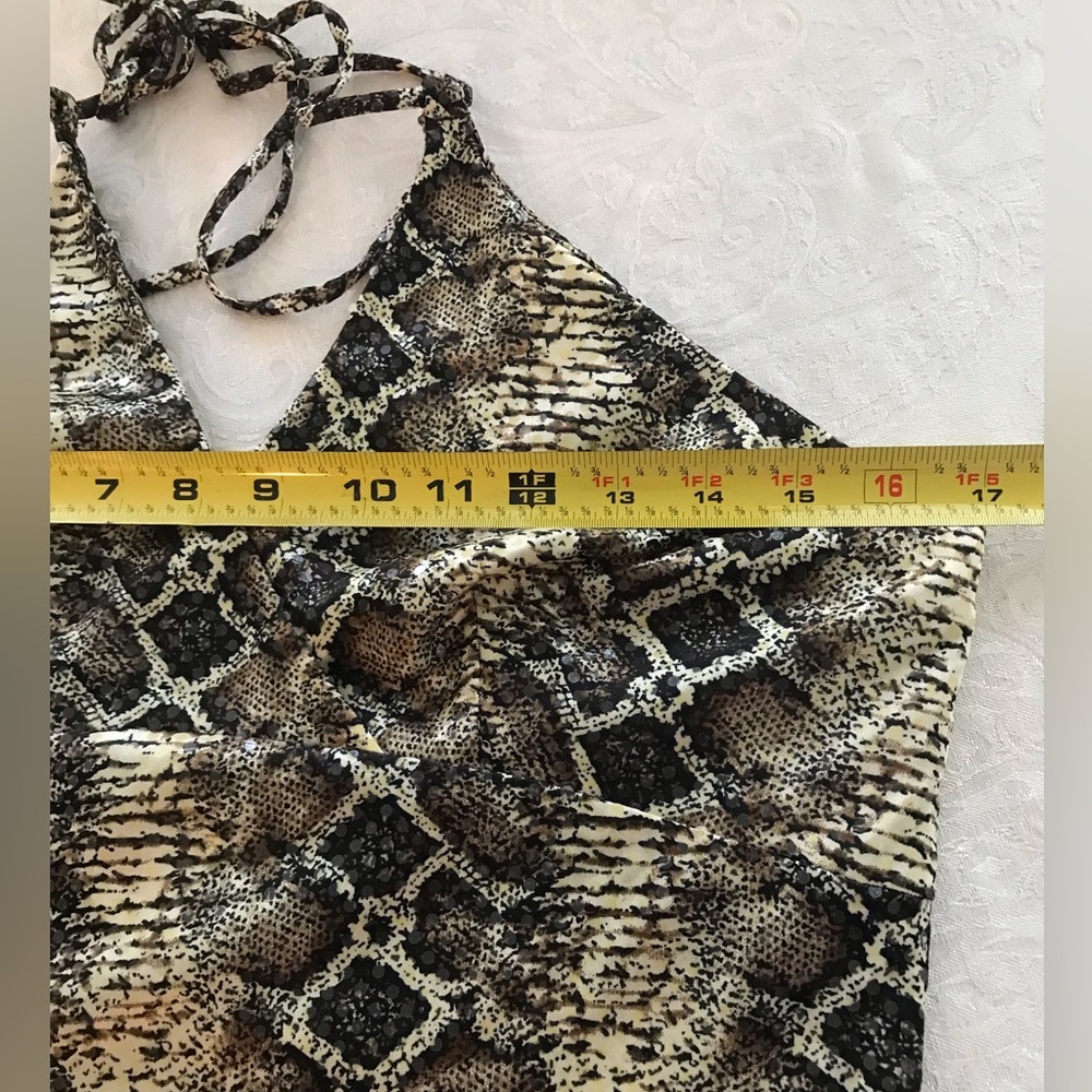 NWT  Janine Paris ‎ Sequin Snakeskin Dress SZ M - Picture 4 of 10